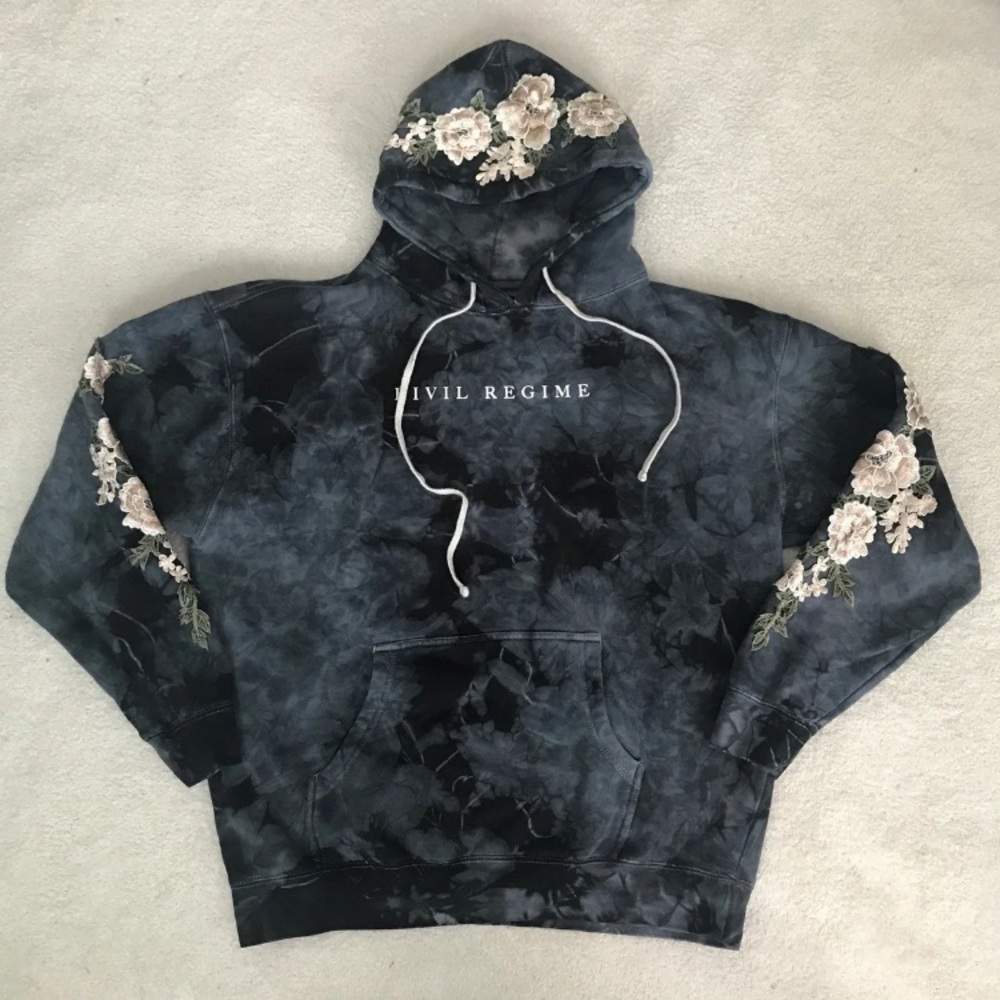 Civil Regime Blanco Roses Hoodie